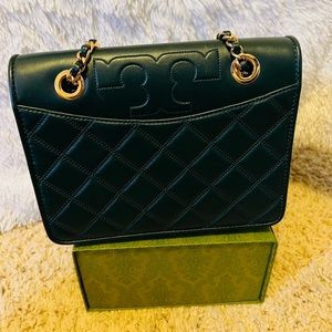 Tory Burch green purse